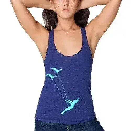Flying bird swing racerback tank top - Femstylo