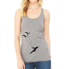 Flying bird swing racerback tank top - Femstylo