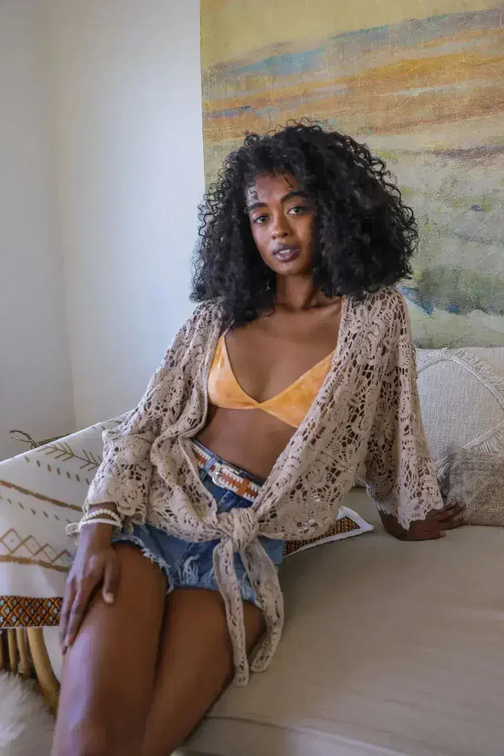 Tie-Dye Triangle Style Bralette - Femstylo