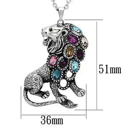 TK1125 - High polished (no plating) Stainless Steel Chain Pendant with - Femstylo
