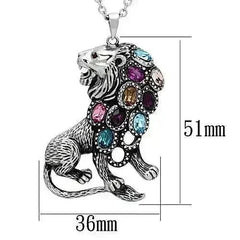 TK1125 - High polished (no plating) Stainless Steel Chain Pendant with - Femstylo