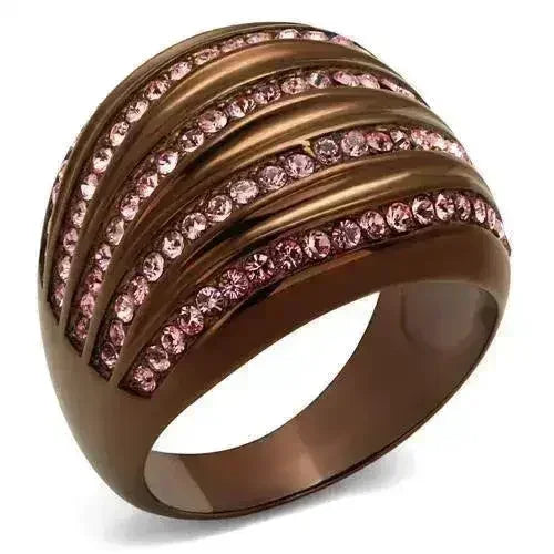 TK1789LC IP Coffee light Stainless Steel Ring with - Femstylo