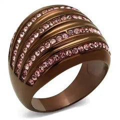 TK1789LC IP Coffee light Stainless Steel Ring with - Femstylo