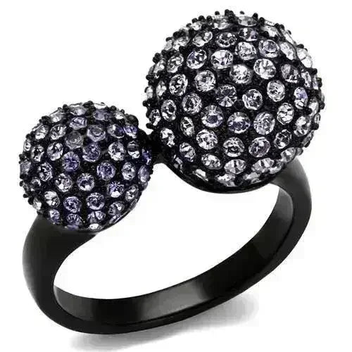 TK2285 IP Black(Ion Plating) Stainless Steel Ring - Femstylo