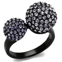 TK2285 IP Black(Ion Plating) Stainless Steel Ring - Femstylo