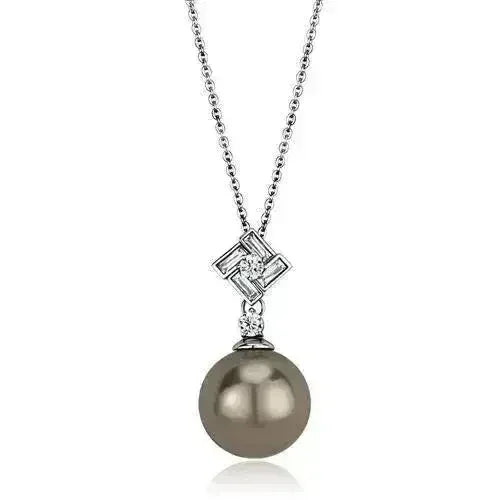 TK2526 - High polished (no plating) Stainless Steel Chain Pendant with - Femstylo