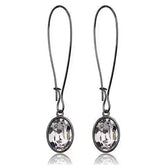 TK2719 - IP Light Black (IP Gun) Stainless Steel Earrings with Top - Femstylo