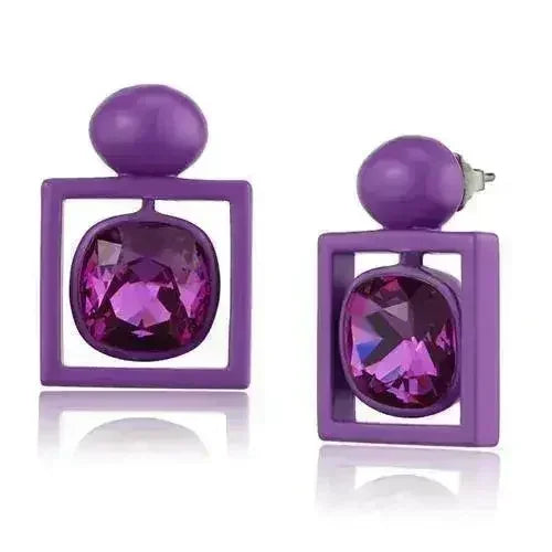 TK2789 - No Plating Stainless Steel Earrings with Top Grade Crystal - Femstylo