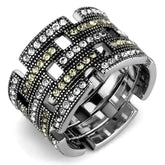 TK2987 - High polished (no plating) Stainless Steel Ring with Top - Femstylo