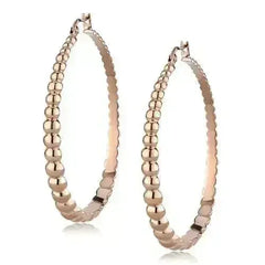 IP Rose Gold Stainless Steel Earrings - Hypoallergenic | TK3068 - Femstylo