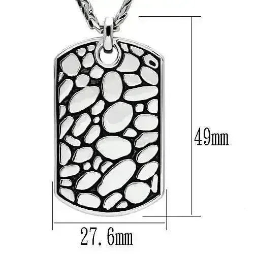 TK556 - High polished (no plating) Stainless Steel Necklace with No - Femstylo