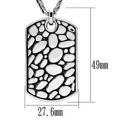 TK556 - High polished (no plating) Stainless Steel Necklace with No - Femstylo