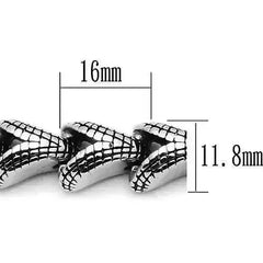 TK571 - High polished (no plating) Stainless Steel Bracelet with No - Femstylo