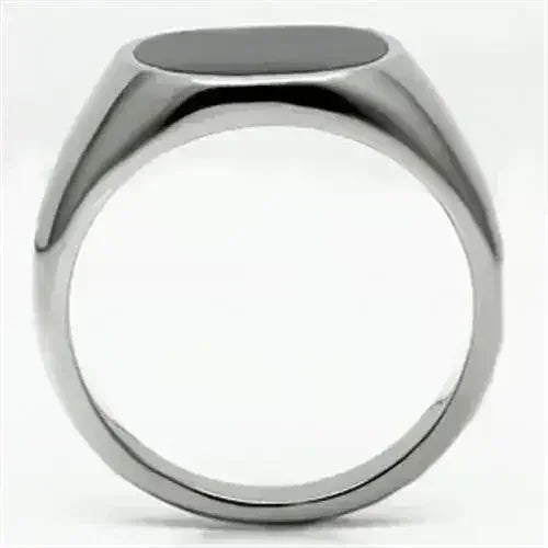 TK595 - High polished (no plating) Stainless Steel Ring with Epoxy in - Femstylo