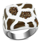 TK847 - High polished (no plating) Stainless Steel Ring with Top Grade - Femstylo