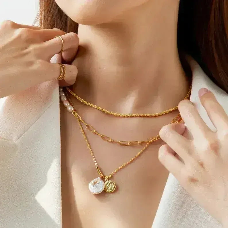 Rope Chain Necklace For Women, Minimalist Jewelry, Teen Girl Jewelry - Femstylo