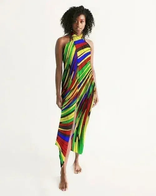 Sheer Multicolor Swimsuit Cover Up - Femstylo