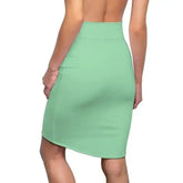 Womens Mint Green Pencil Skirt - Femstylo