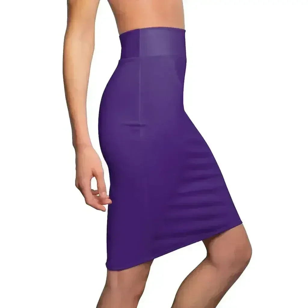 Womens Skirt - Purple Pencil Skirt - Femstylo