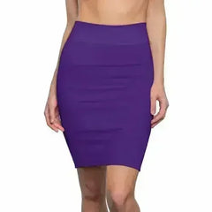 Womens Skirt - Purple Pencil Skirt - Femstylo
