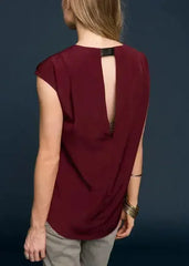 Women's Sleeveless Round Neck Hi Lo Top - Femstylo