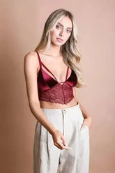 Velvet Lace Bralette - Femstylo