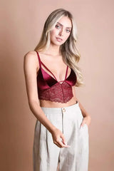Velvet Lace Bralette - Femstylo