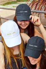 Bride Vibes | Drunk Vibes | Party Vibes - Bachelorette party dad hats - Femstylo