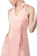 Vienna Dress - Fit and flare wing tip collar dress - Femstylo