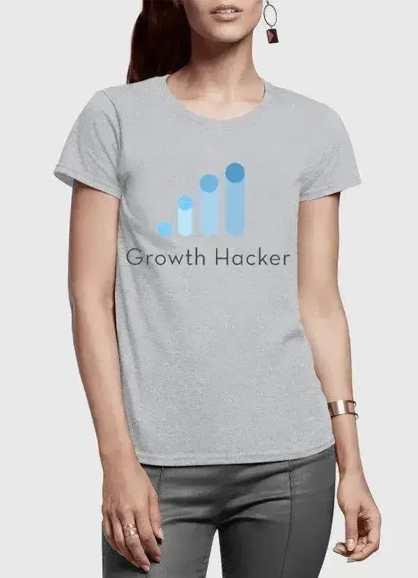 Growth Hacker Half Sleeves Women T-shirt - Femstylo