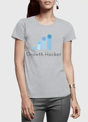 Growth Hacker Half Sleeves Women T-shirt - Femstylo