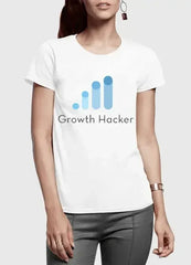 Growth Hacker Half Sleeves Women T-shirt - Femstylo