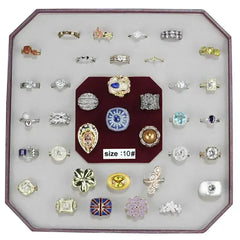 VK-014-SIZE10 - Assorted Brass Ring with Assorted in Assorted - Femstylo