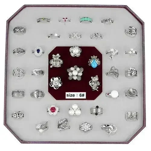 VK-015-SIZE6 - Assorted Brass Ring with Assorted in Assorted - Femstylo