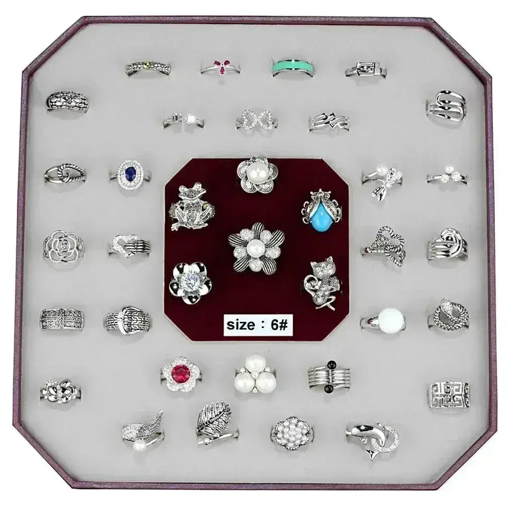 VK-015-SIZE6 - Assorted Brass Ring with Assorted in Assorted - Femstylo