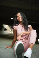 DT Unity Jumpsuit in Pink Lemonade - Femstylo