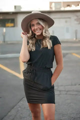 DT Women's DOWNTOWN Lightweight Dress in Black - Femstylo
