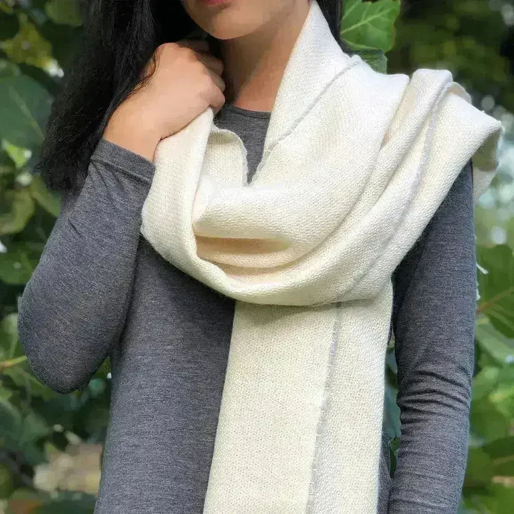 Andes Snow Baby Alpaca Scarf - Femstylo