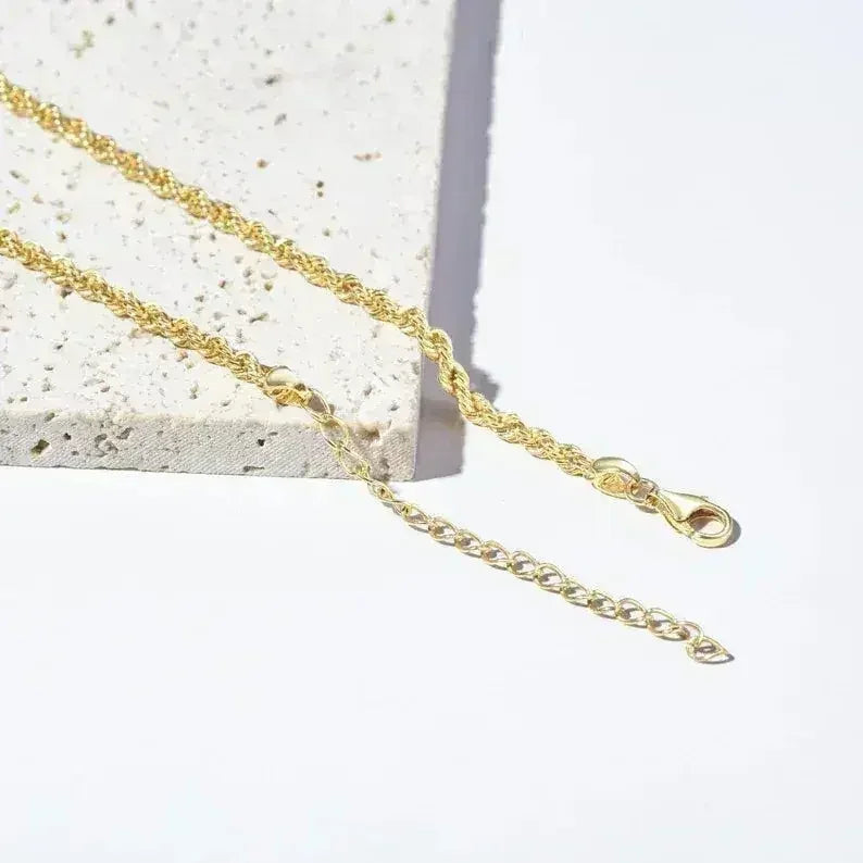 Rope Chain Necklace For Women, Minimalist Jewelry, Teen Girl Jewelry - Femstylo