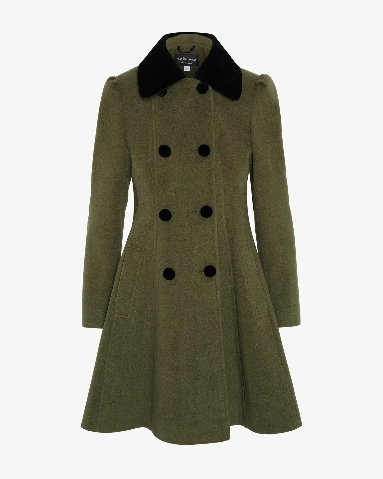 Velvet Trim Skater Coat - Royal Inspired | Femstylo