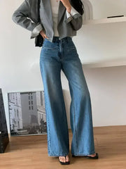 Retro High Waist Slimming Jeans Women - Femstylo