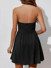Ruched Tube Mini Dress - Femstylo