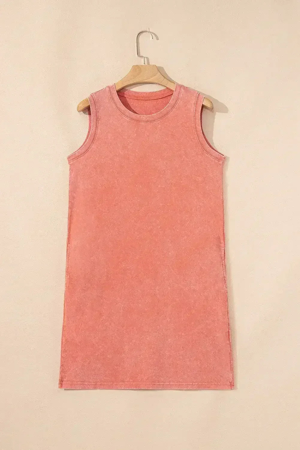 Beau Blue Mineral Wash Pocket Tank Mini Dress - Femstylo
