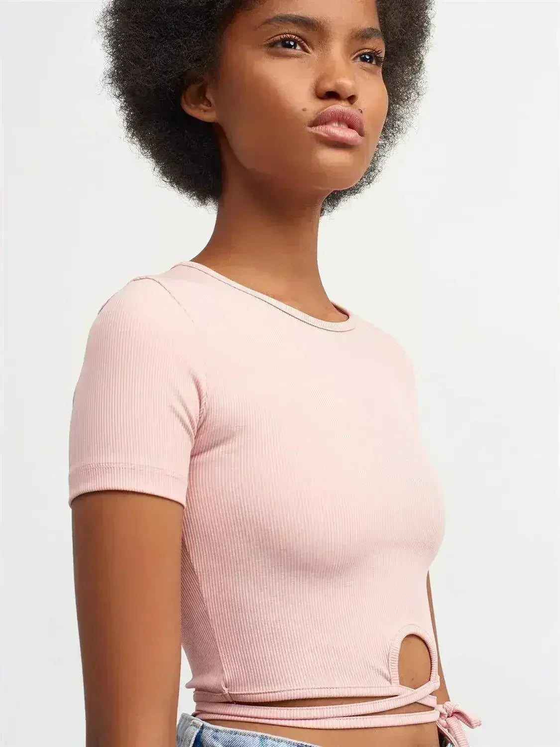 Lace Up Crop Top - Femstylo