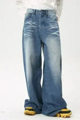 Wide Leg Jeans with Pockets - Femstylo