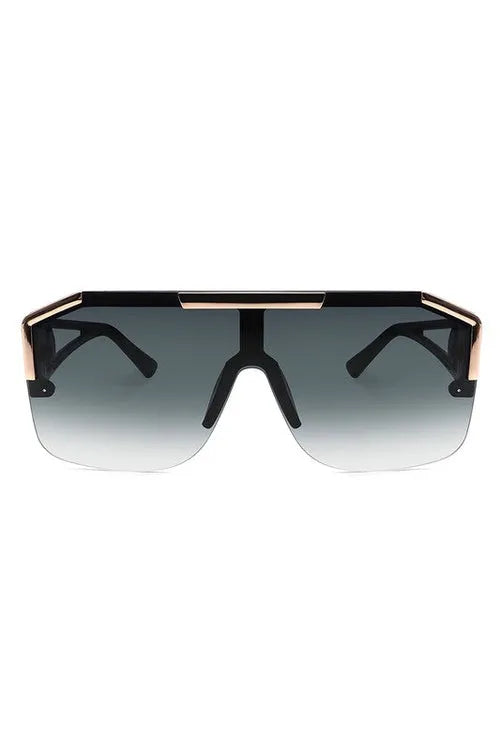 Square Oversize Retro Sunglasses - 100% UV Protection | Femstylo