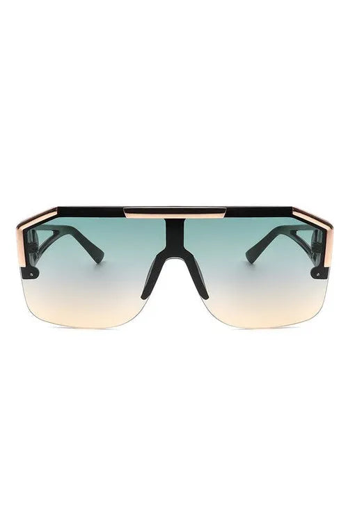 Square Oversize Retro Sunglasses - 100% UV Protection | Femstylo