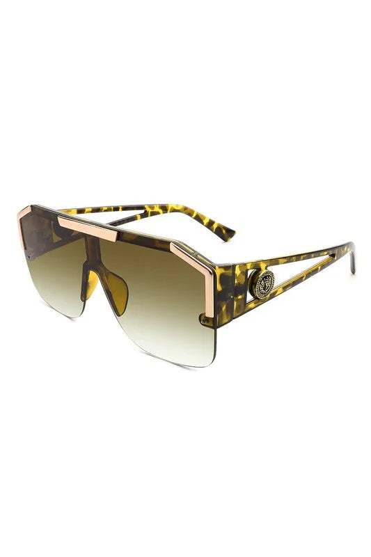 Square Oversize Retro Sunglasses - 100% UV Protection | Femstylo