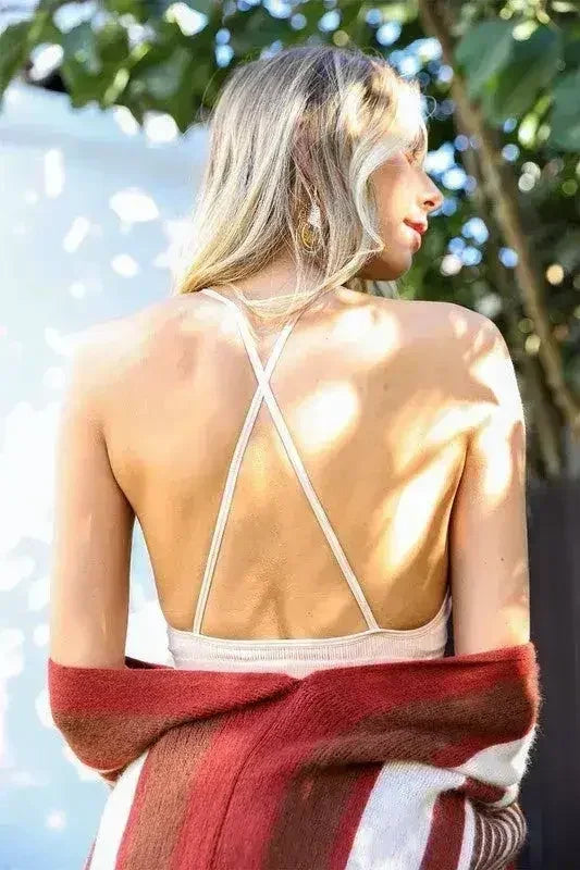 Crochet Lace High Neck Bralette - Femstylo