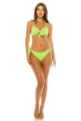 Underwire Padded Bikini Set - Silver Jewelry Straps | Femstylo - Femstylo